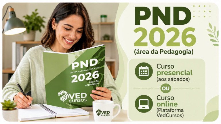 Preparatório para a Prova Nacional Docente 2026 (área da pedagogia)