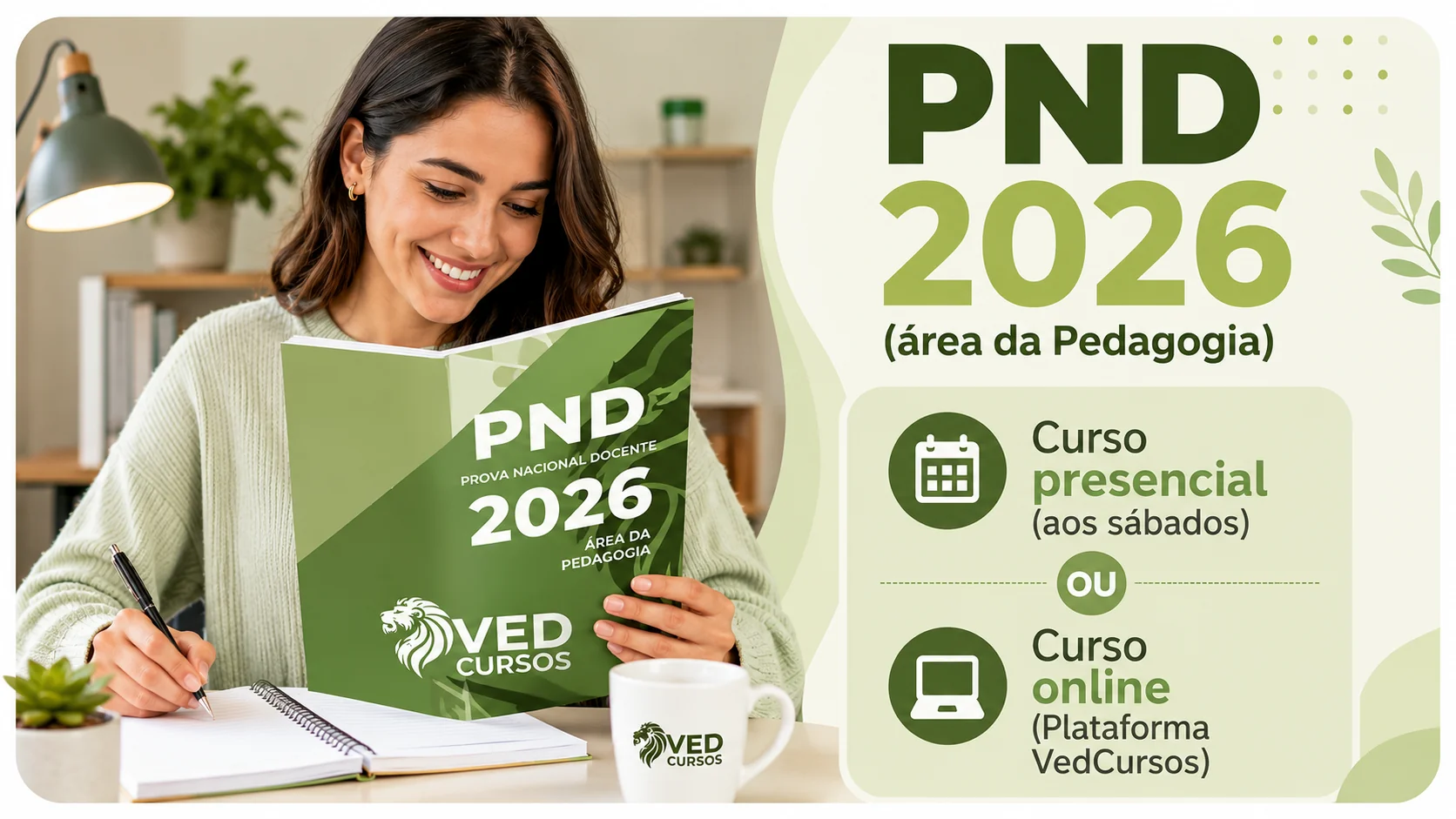 Preparatório para a Prova Nacional Docente 2026 (área da pedagogia)